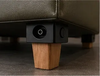 Detailaufnahme des geschützten Fußblocks